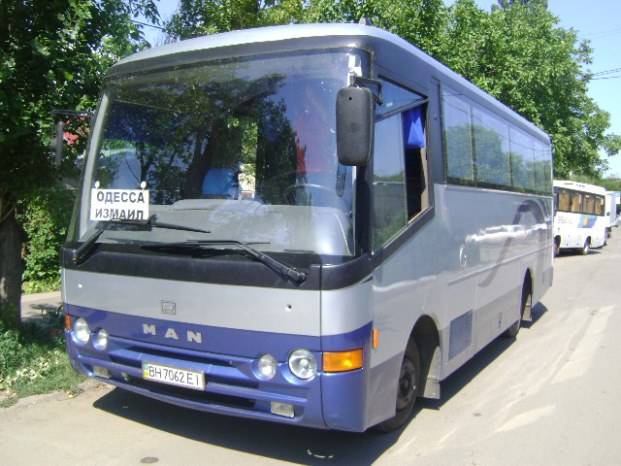 Автобус MAN (голубой)