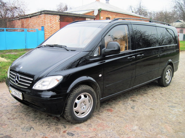 Микроавтобус Mercedes Vito Extra Long черный на свадьбу