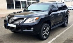 Аренда бронированный джип Lexus LX 570 B6 черный с водителем