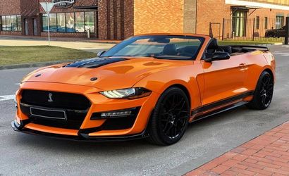 Кабриолет Ford Mustang GT оранжевый прокат аренда