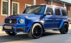 Mercedes-Benz G800 Brabus «Кубик» синий — аренда на свадьбу в Киеве